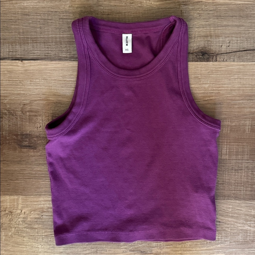 KOTN Racer Tank Purple Small - Picture 3 of 5